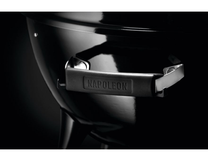 Grill węglowy 22" Premium Charcoal Kettle czarny 57 cm + zestaw (komin do rozpalania #67802, węgiel drzewny 3 kg #67107, podpałka 100 szt. #67052) - 9